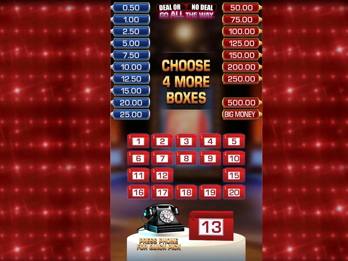 Deal or No Deal: Go All The Way Game